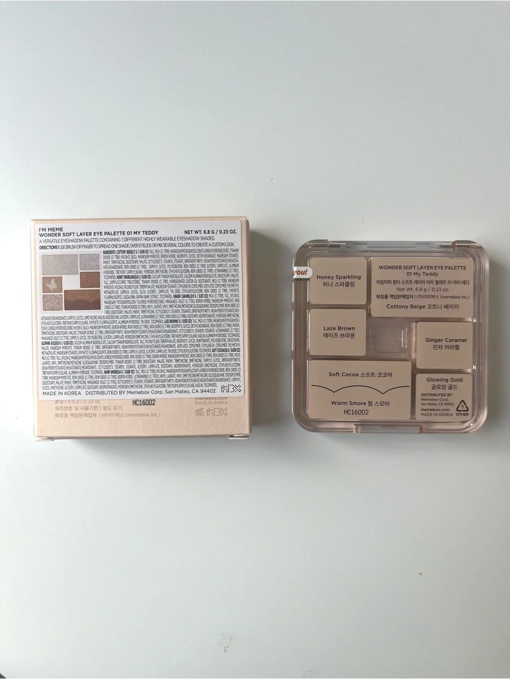 i’m meme Wonder Soft Layer Eye Palette 01 My Teddy NWT